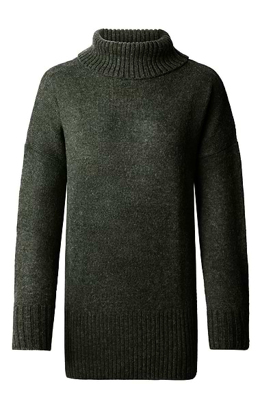 Ladies Shetland Relaxed Roll Neck