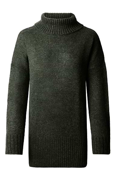 Ladies Shetland Relaxed Roll Neck