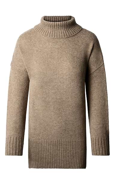 Ladies Shetland Relaxed Roll Neck