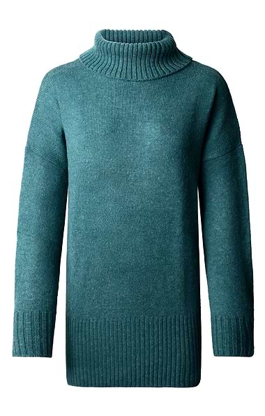 Ladies Shetland Relaxed Roll Neck