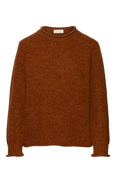 Ladies Donegal Roll Edge Crew Neck