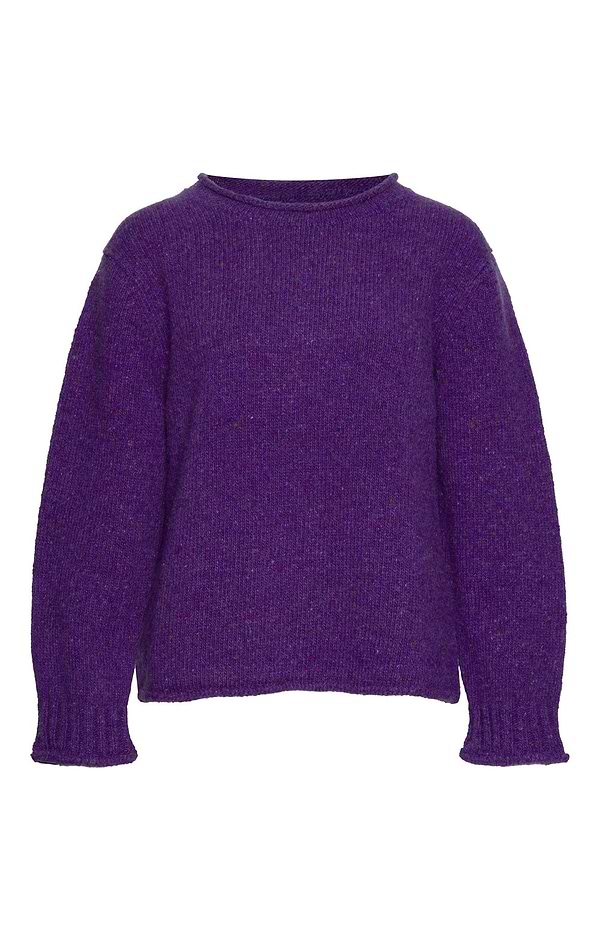 Ladies Donegal Roll Edge Crew Neck