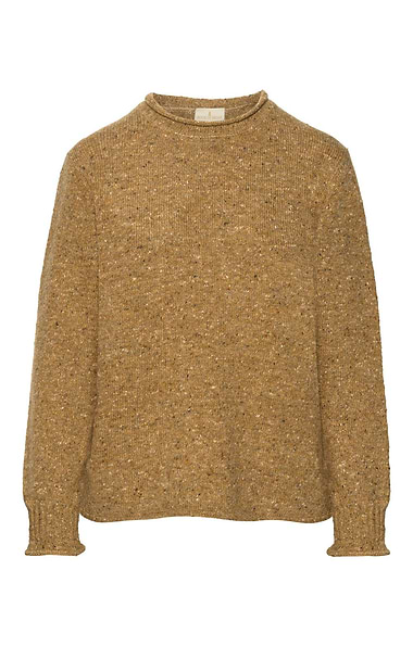 Ladies Donegal Roll Edge Crew Neck