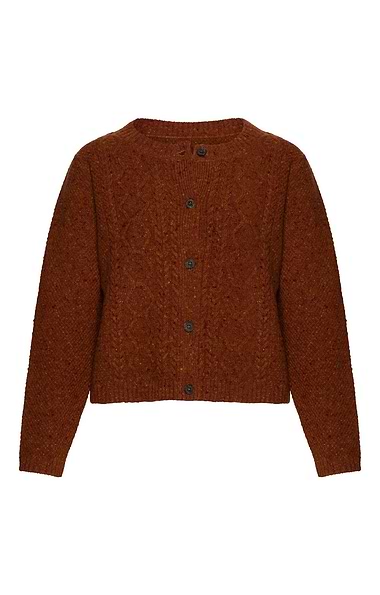 Ladies Donegal Cable Cardigan