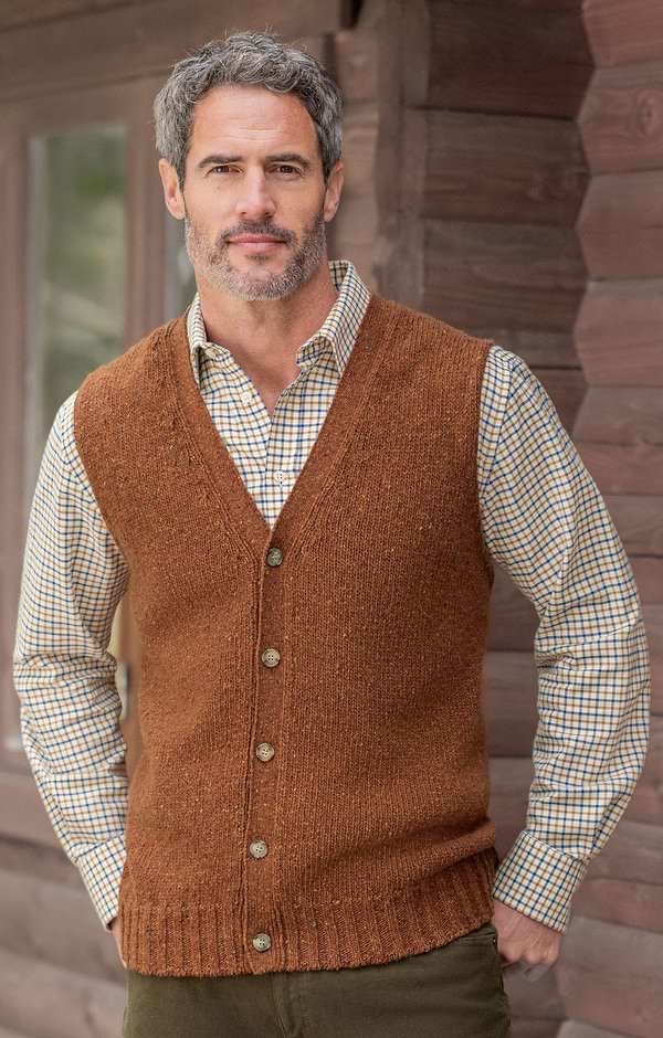 Men's Donegal Waistcoat