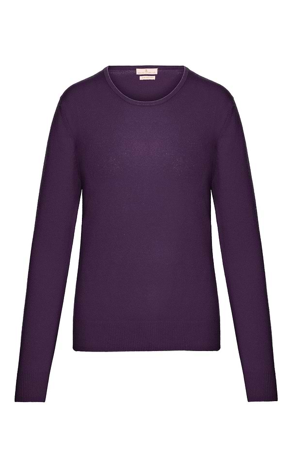 Ladies 2-Ply Cashmere Crew Neck Jumper