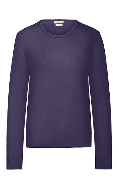 Ladies 2-Ply Cashmere Crew Neck Jumper