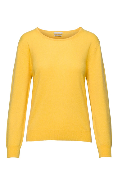 Ladies 2-Ply Cashmere Crew Neck Jumper