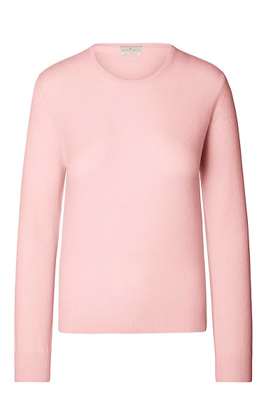 Ladies 2-Ply Cashmere Crew Neck Jumper