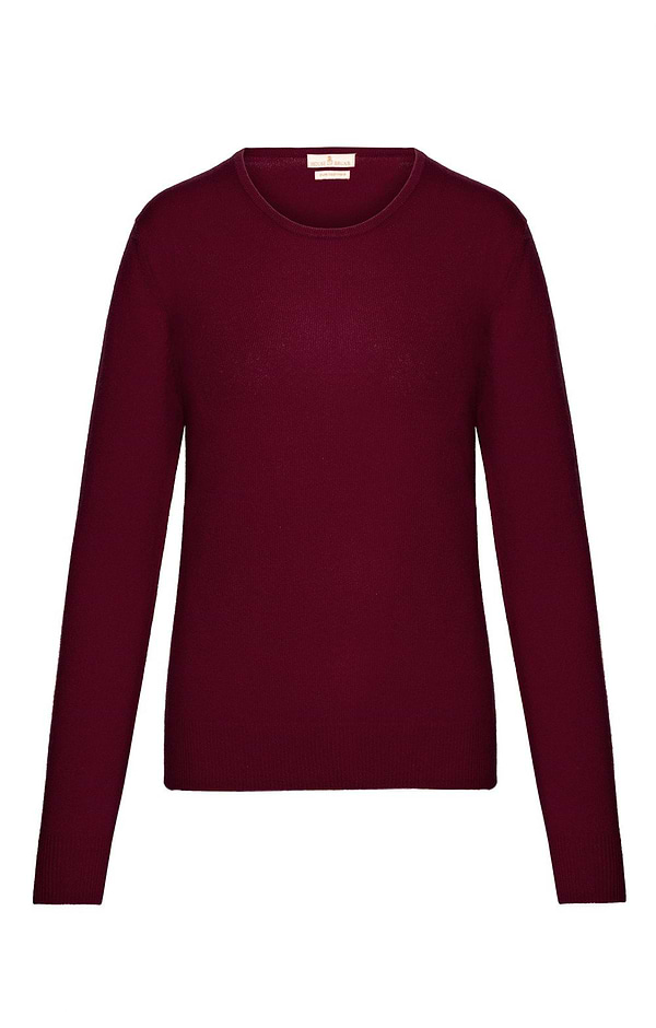 Ladies 2-Ply Cashmere Crew Neck Jumper