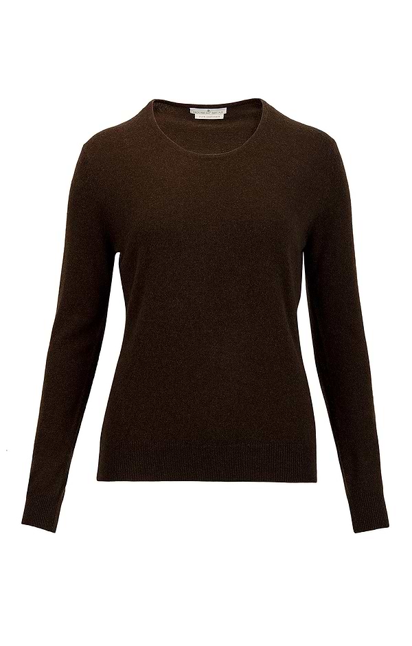 Ladies 2-Ply Cashmere Crew Neck Jumper