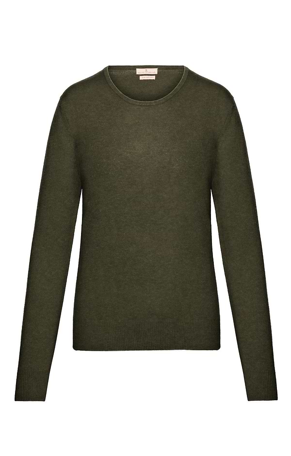 Ladies 2-Ply Cashmere Crew Neck Jumper