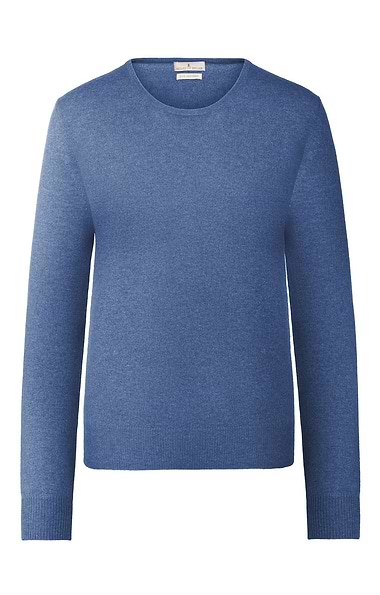 Ladies 2-Ply Cashmere Crew Neck Jumper