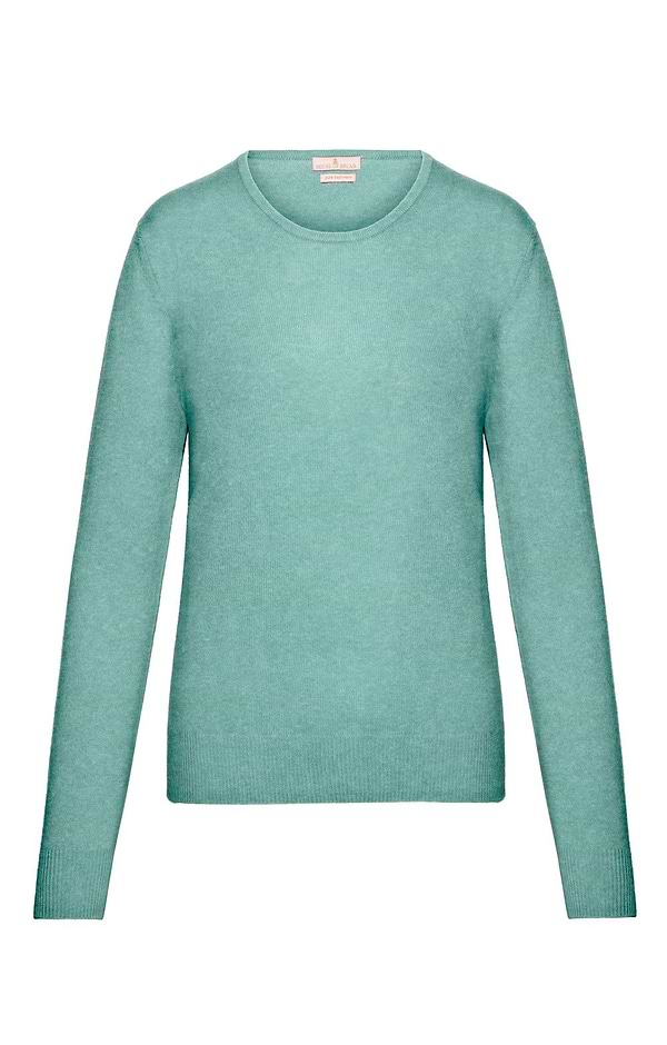 Ladies 2-Ply Cashmere Crew Neck Jumper