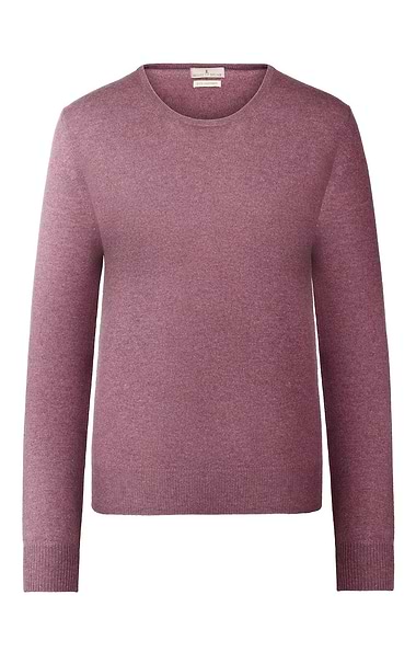 Ladies 2-Ply Cashmere Crew Neck Jumper