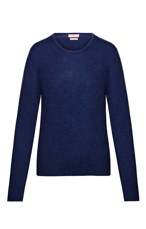 Ladies 2-Ply Cashmere Crew Neck Jumper