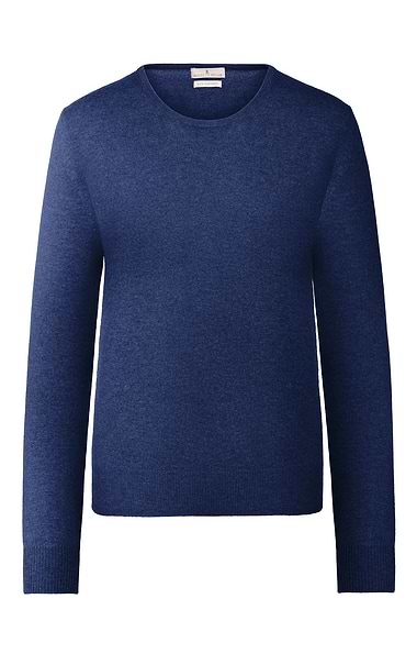 Ladies 2-Ply Cashmere Crew Neck Jumper