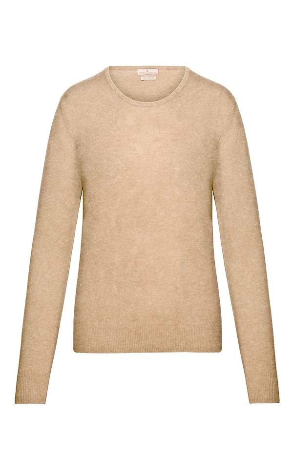 Ladies 2-Ply Cashmere Crew Neck Jumper