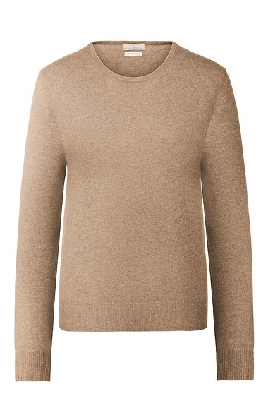Ladies 2-Ply Cashmere Crew Neck Jumper