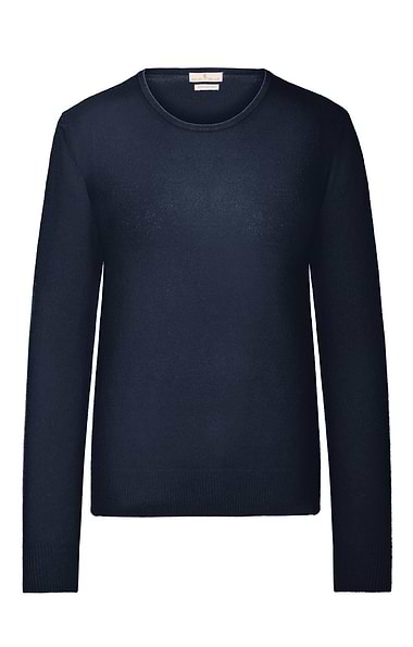 Ladies 2-Ply Cashmere Crew Neck Jumper