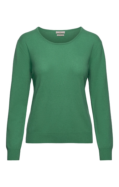 Ladies 2-Ply Cashmere Crew Neck Jumper