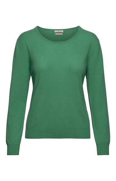 Ladies 2-Ply Cashmere Crew Neck Jumper