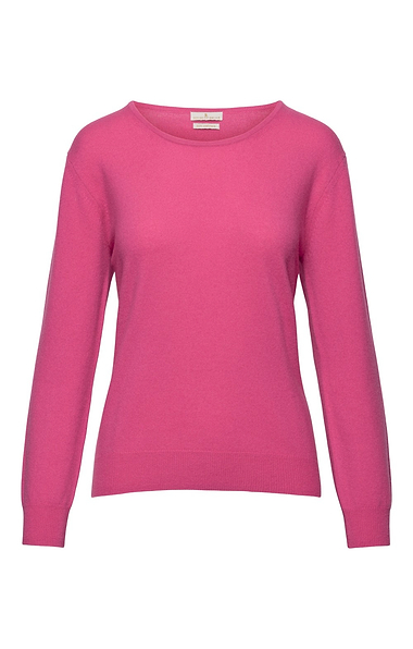Ladies 2-Ply Cashmere Crew Neck Jumper
