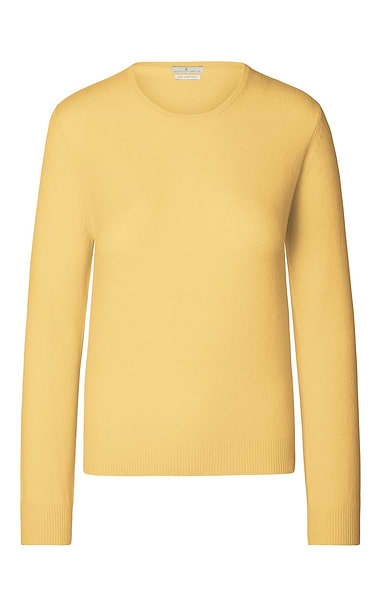 Ladies 2-Ply Cashmere Crew Neck Jumper