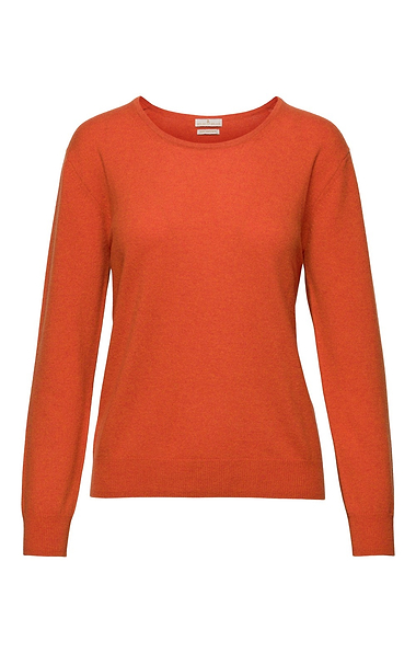 Ladies 2-Ply Cashmere Crew Neck Jumper