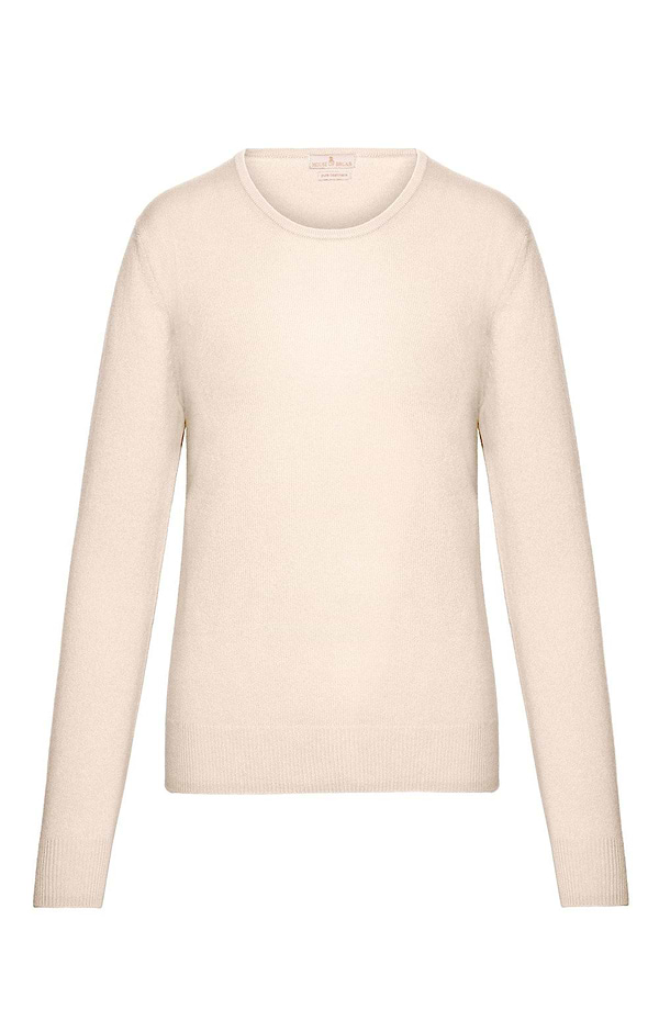 Ladies 2-Ply Cashmere Crew Neck Jumper