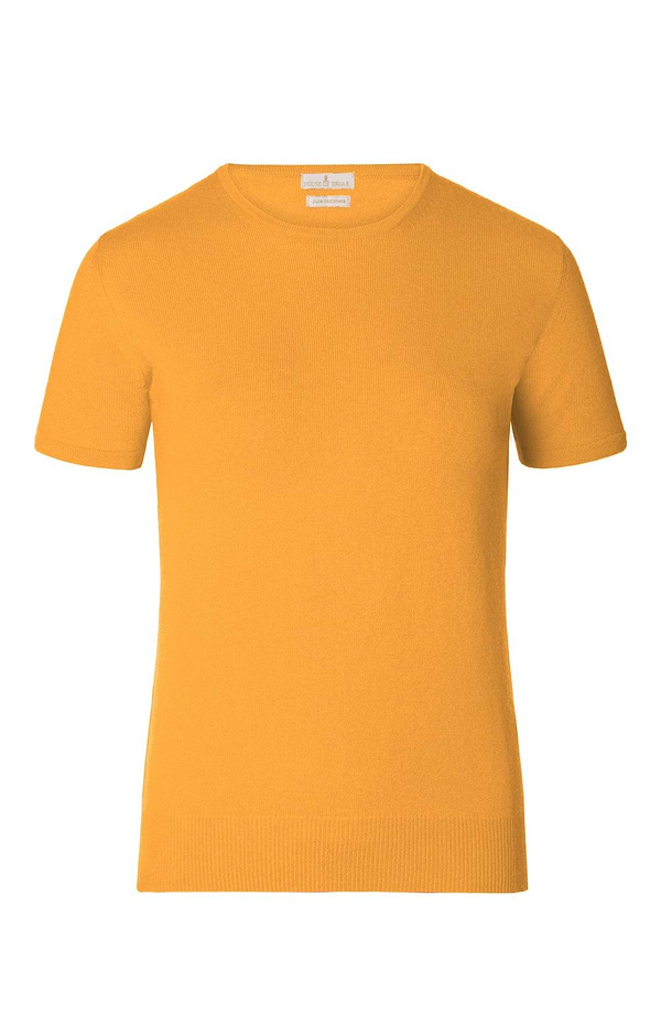 Ladies Cashmere 2-Ply Short Sleeve Crew Neck