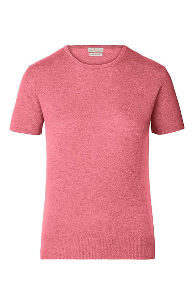 Ladies Cashmere 2-Ply Short Sleeve Crew Neck