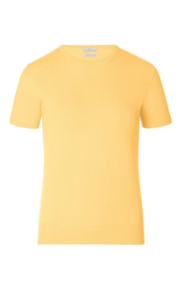 Ladies Cashmere 2-Ply Short Sleeve Crew Neck