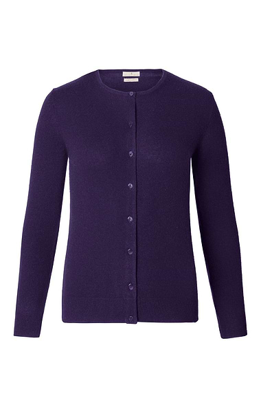 Ladies Cashmere 2-Ply Crew Cardigan