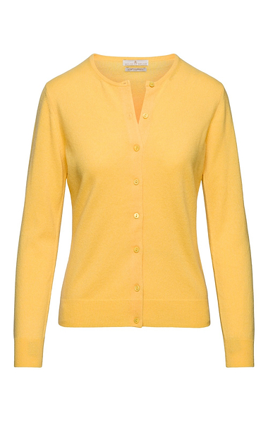 Ladies Cashmere 2-Ply Crew Cardigan