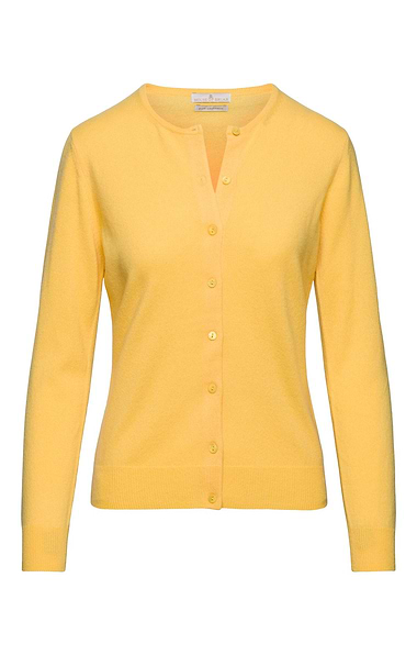 Ladies Cashmere 2-Ply Crew Cardigan
