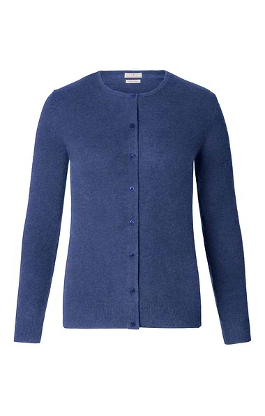 Ladies Cashmere 2-Ply Crew Cardigan