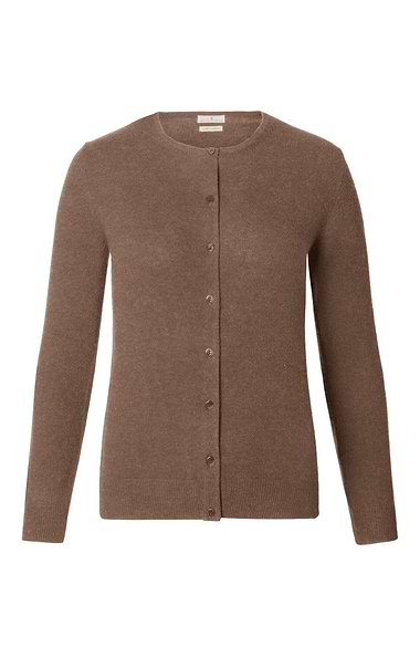 Ladies Cashmere 2-Ply Crew Cardigan