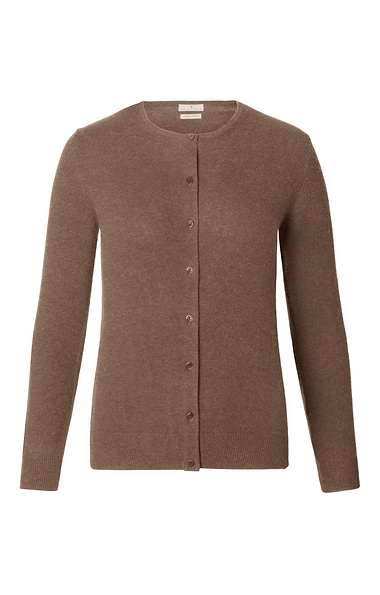 Ladies Cashmere 2-Ply Crew Cardigan