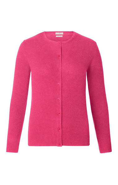 Ladies Cashmere 2-Ply Crew Cardigan
