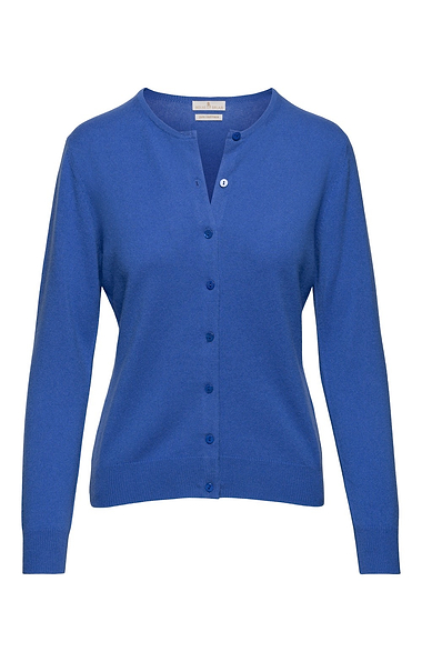 Ladies Cashmere 2-Ply Crew Cardigan