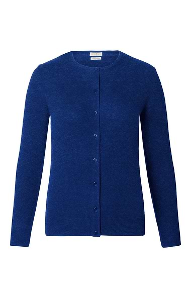 Ladies Cashmere 2-Ply Crew Cardigan