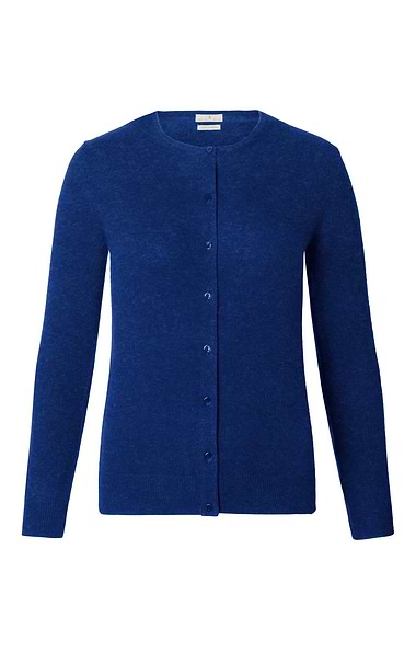 Ladies Cashmere 2-Ply Crew Cardigan
