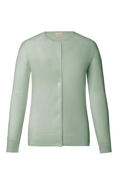 Ladies Cashmere 2-Ply Crew Cardigan