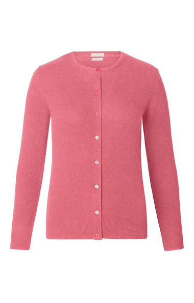 Ladies Cashmere 2-Ply Crew Cardigan