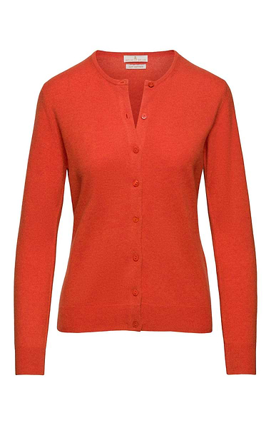 Ladies Cashmere 2-Ply Crew Cardigan