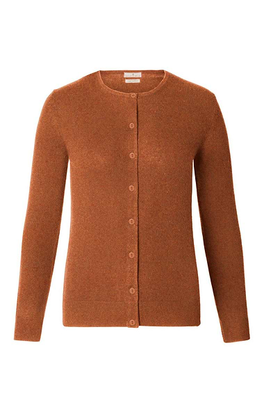 Ladies Cashmere 2-Ply Crew Cardigan