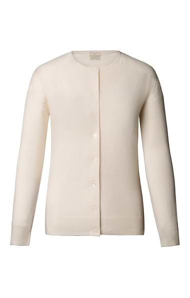 Ladies Cashmere 2-Ply Crew Cardigan