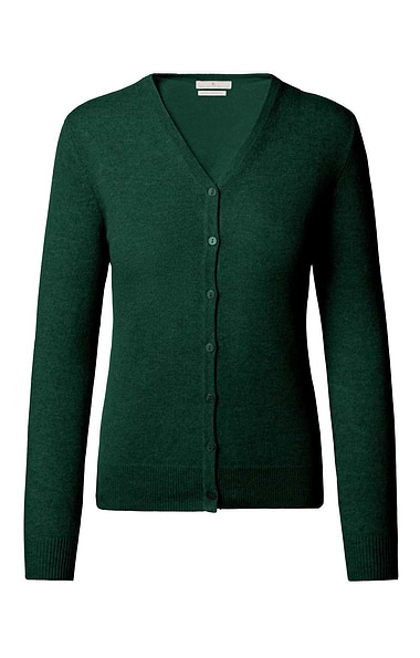 Ladies Cashmere 2-Ply V-Neck Cardigan
