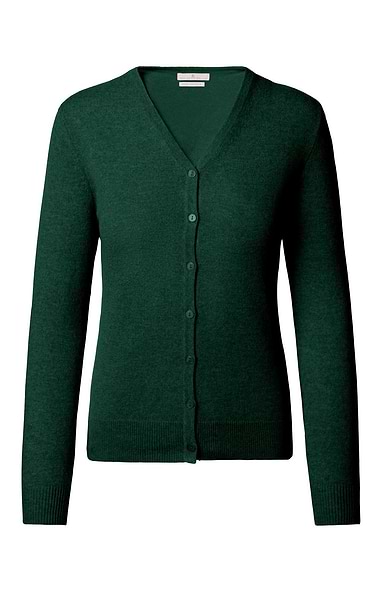 Ladies Cashmere 2-Ply V-Neck Cardigan